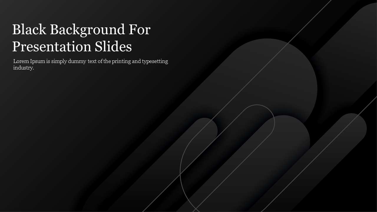 Black Background For Presentation Slides